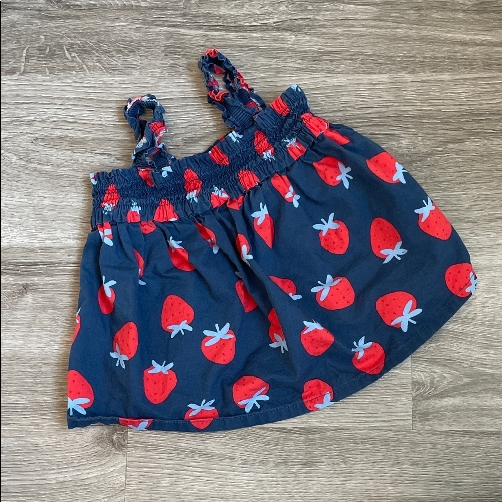 Carter's baby girls strawberry print top